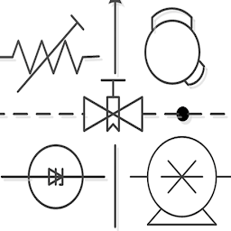 Icon image Symbols - Engineering, Drawing