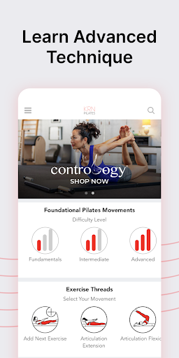 Screenshot of KRN Pilates: Train & Workout