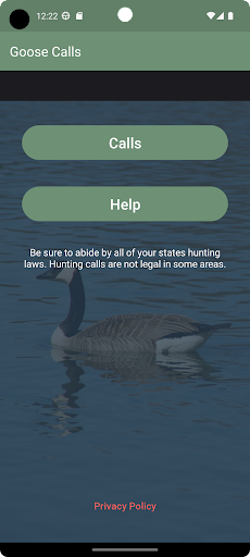 Android application Goose Calls screenshort