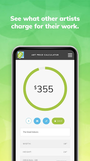 Android application Art Price Calculator screenshort