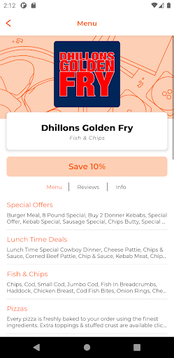 Dhillons Golden Fry DH2 Screen 2