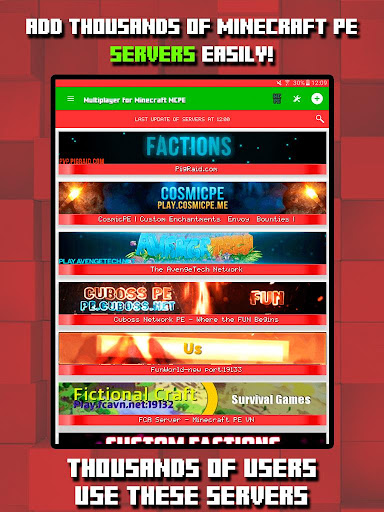 Multiplayer Servers MC PE