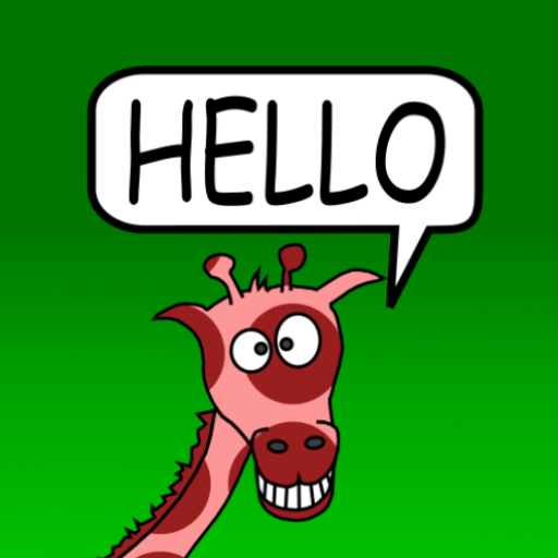 Red Giraffe Says Hello