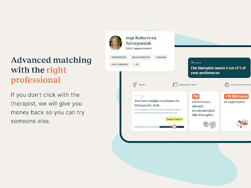 Screenshot of Hedepy - Online therapy