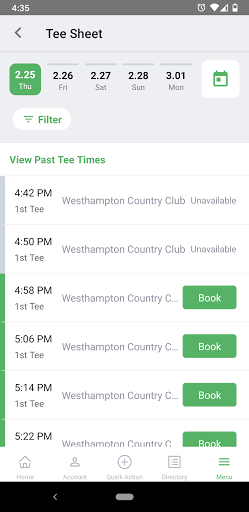 Westhampton Country Club Screen 3