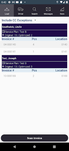 Android application Delivery Connect Mobile screenshort