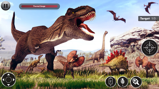 Wild Dinosaur Hunting 3D- Dino Hunter Game Offline apkpoly screenshots 2