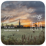 Lichfield weather widget/clock icon