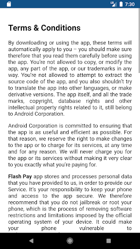 FlashPay Marchand Screen 3