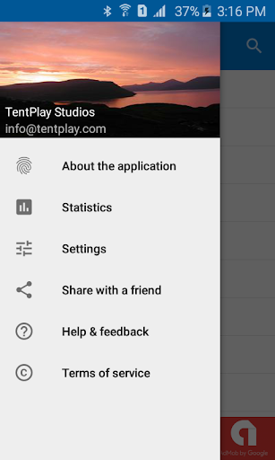 Android application Trek Faroe Islands screenshort