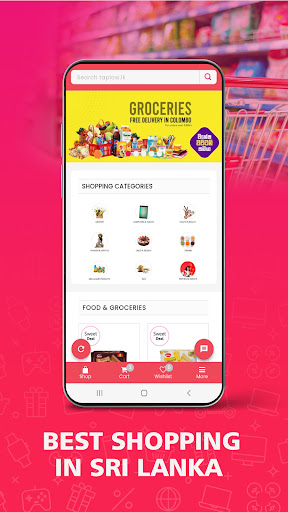 Android application taplow Shopping screenshort
