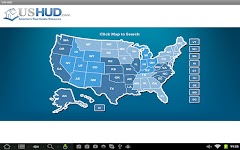 screenshot of USHUD.com Property Search - Cl