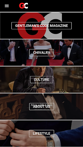 Android application Gentleman's Code Magazine screenshort