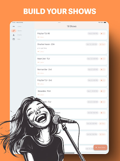Screenshot of Stand-Up Writer: Jokes & Shows