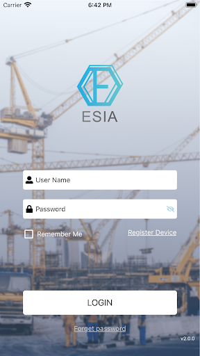 Android application ESIA screenshort