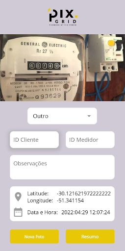 PixGrid Inspeções de Medidores Screen 3