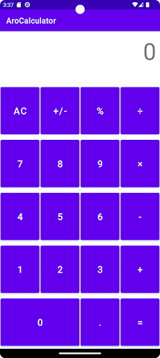 Android application Arora Calculator screenshort