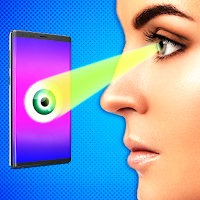Eye lock screen scanner prank
