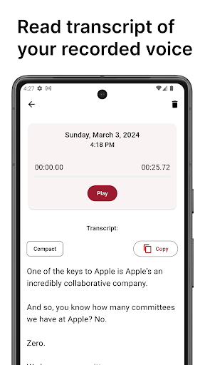 Voisme: Speech-to-Text with AI Screen 3