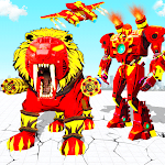 Cover Image of 下载 Flying Tank Transform Robot War: Lion Robot Games 10.0.9 APK
