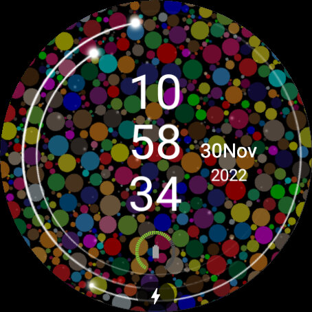 Bubble Pantone Color WatchFace Screen 2