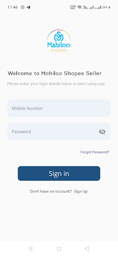 Android application Mahiloo Shopee Seller screenshort