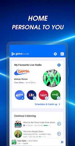 Global Player Radio & Podcasts Screen 2