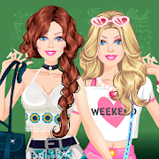 College Student Fashion Dress Up Game for girls