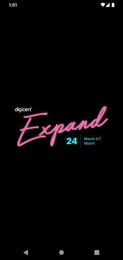 Android application DigiCert Events screenshort