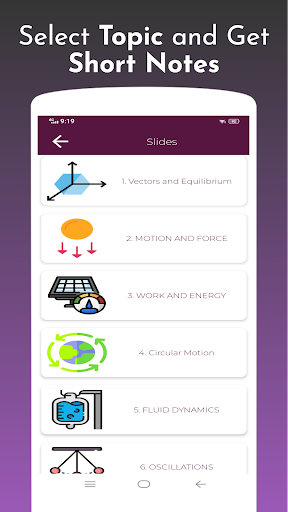 Physics Notes MCQs Formulas Screen 2