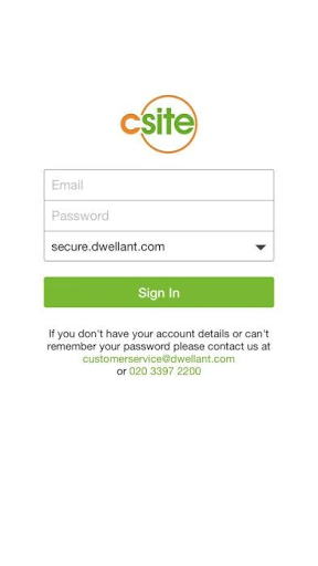 Android application CSite screenshort