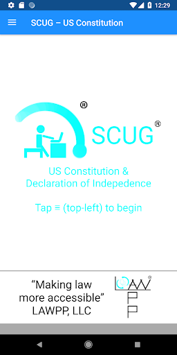Android application SCUG - US Constitution - Voice screenshort