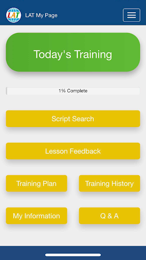 Android application LAT Training screenshort