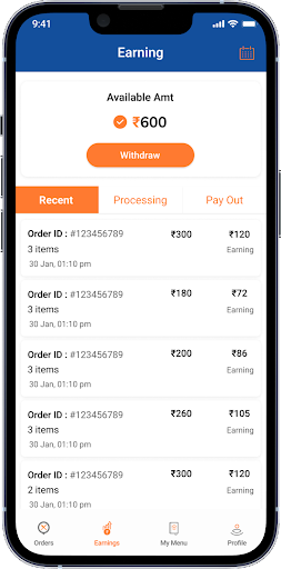 Horeka Vendor Screen 3