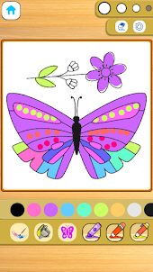 Glitter Butterfly Coloring