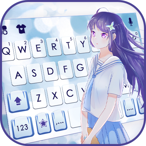 Cute JK Anime Girl Theme logo