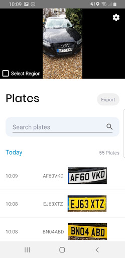 Vaxtor ALPR Screen 2