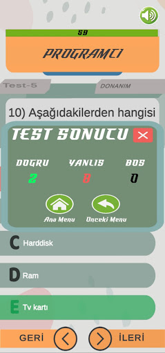 Programcı Soru Bankası ÜDS Screen 3