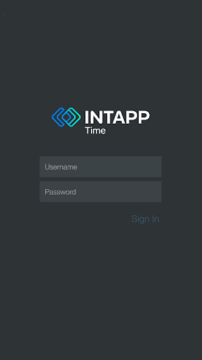 Android application Intapp Time for Blackberry screenshort
