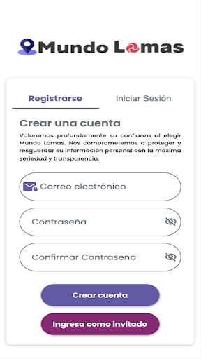 Android application Mundo Lomas screenshort