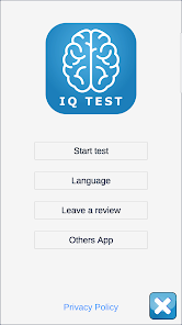 Captura de Pantalla 1 IQ Test ¿Qué tan inteligente e android