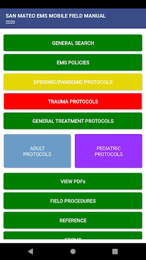 Android application San Mateo EMS screenshort