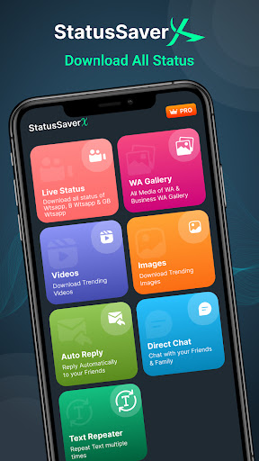 Android application StatusSaverX: Save All Status screenshort