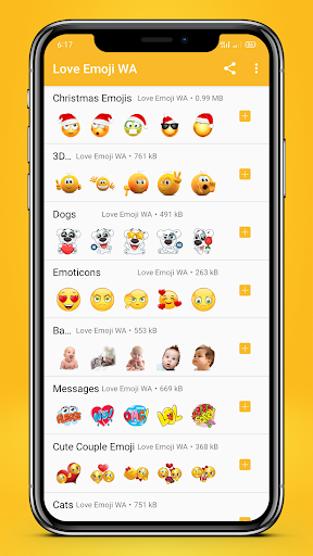 WASticker Love Emoji Stickers