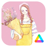 Flower Girl Air Launcher Theme icon