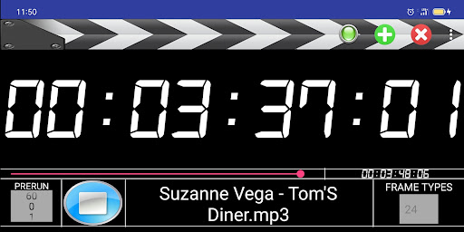 Android application Timecode Audio Player screenshort