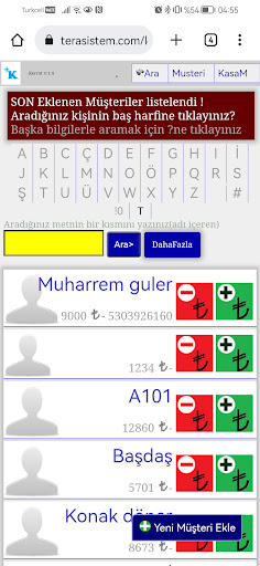 TeraSistem Veresiye Takip PRO Screen 3