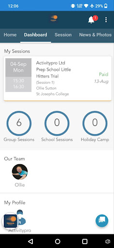 Tennis School Screen 3