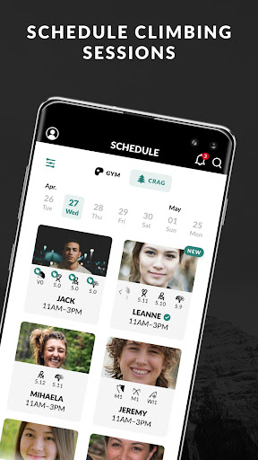 RockBase: Climbing Partners Screen 3