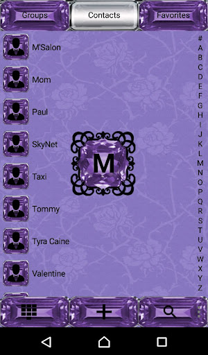 Purple Gothic Cross Dialer the Screen 2
